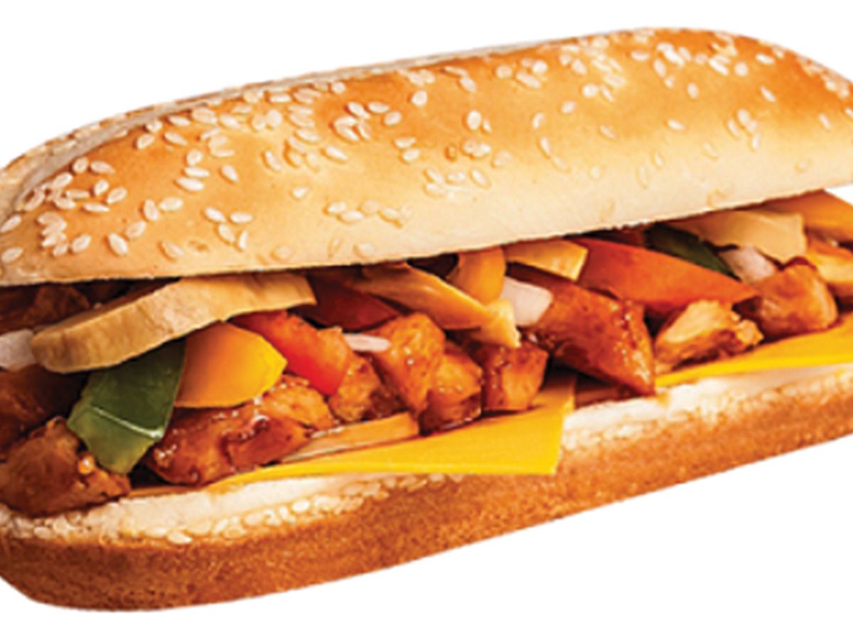 Meat Hot Dog Fajita Sandwich