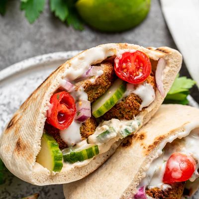 Stuffed falafel sandwich
