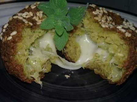 Falafel Cheese Triangles Sandwich