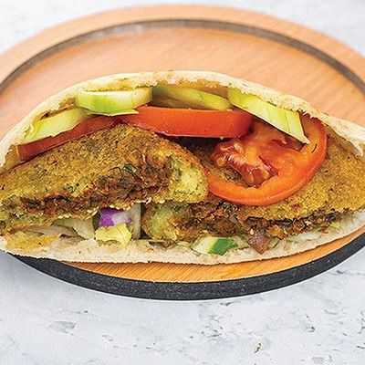 Falafel with pastrami