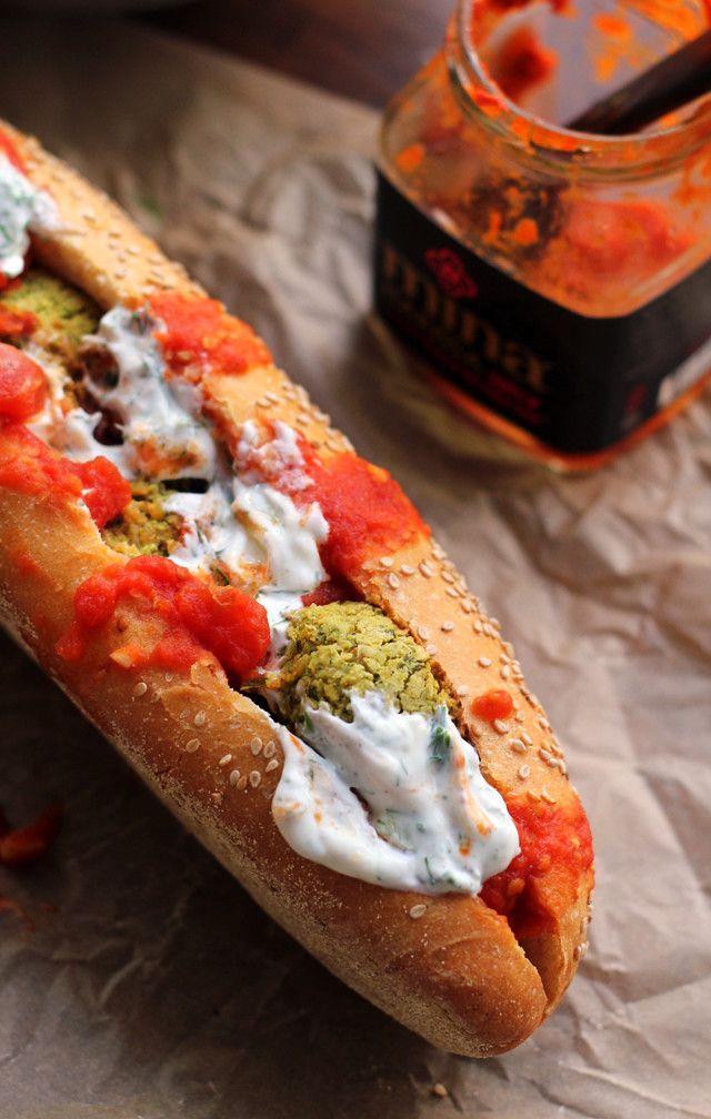 Falafel Sandwich french bread