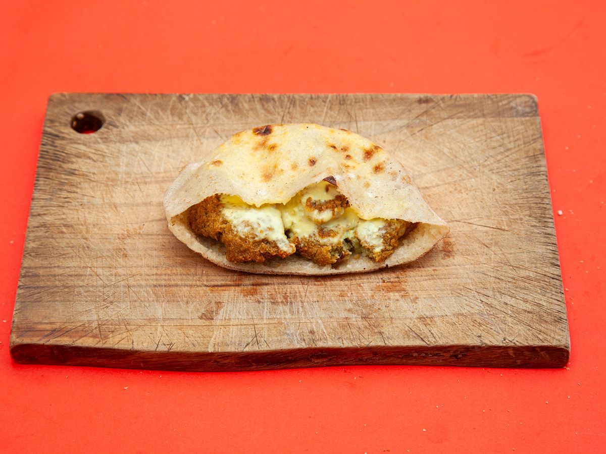 Falafel With Cheddar Cheese