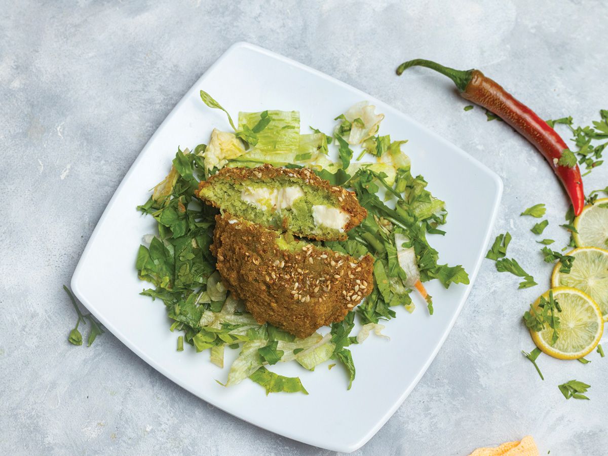 Falafel With Cheese Patty