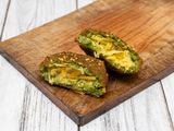 Falafel Patty Stuffed With Roumi Cheese