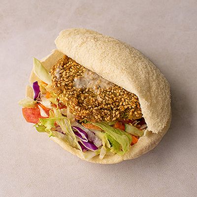 Falafel with fried eggs