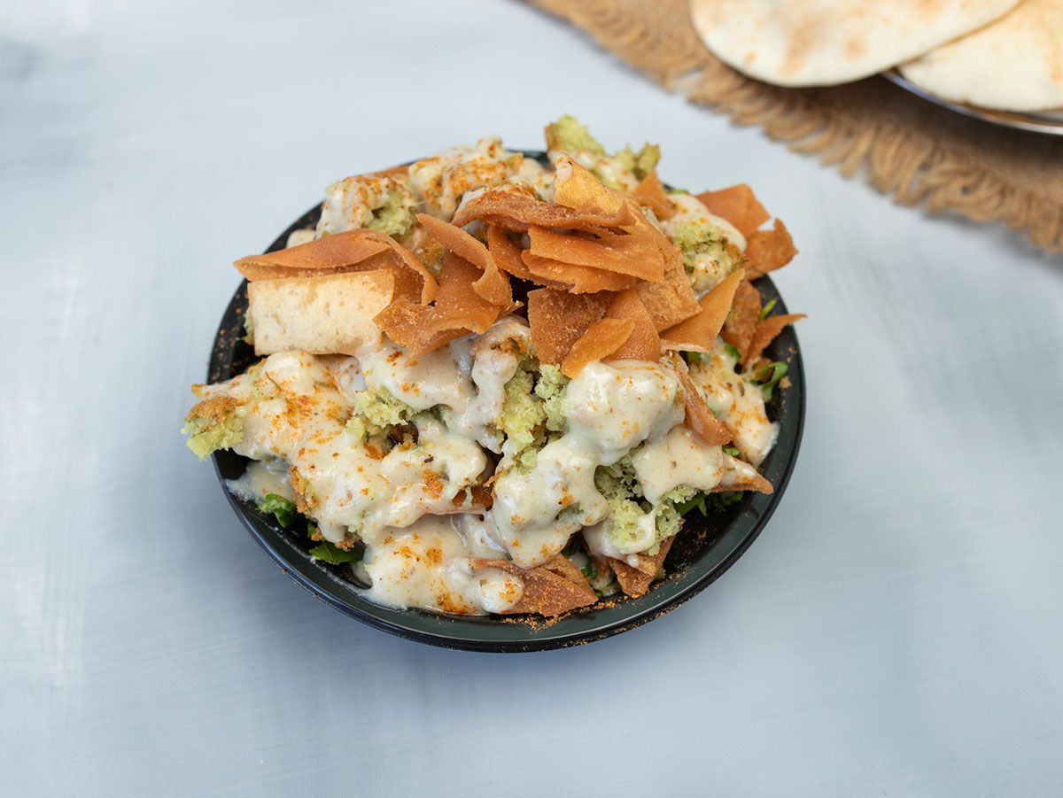 Mix Flafelaya And French Fries Pan