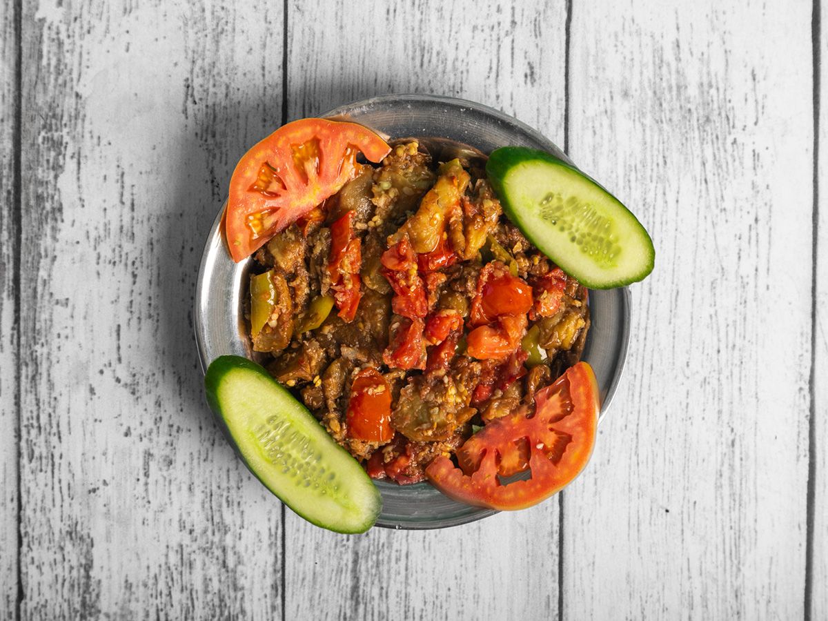 Eggplant Vinegar And Garlic Plate