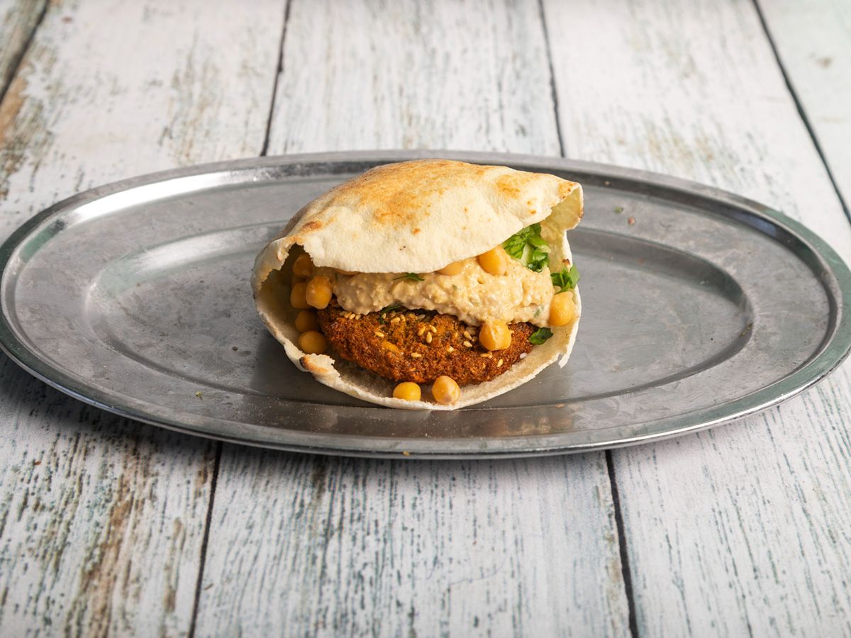 Flalfel With Hummus Sandwich