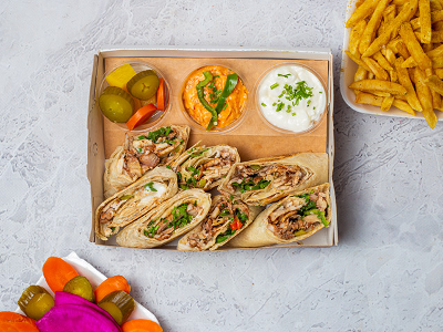 Family Arabian Chicken Shawerma Meal