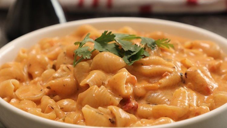 Seafood fasting pasta