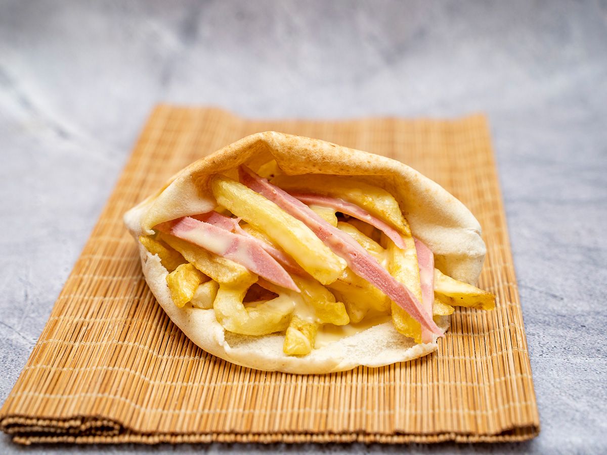 Hot Dog Fries Sandwich