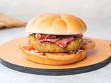 Pastrami Green Burger Sandwich