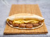 Foul Sandwich with Egg Omelette