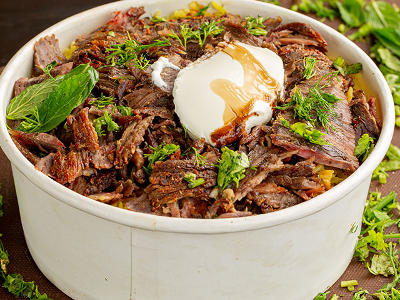 Meat Shawerma Fatteh