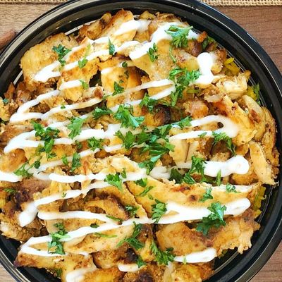 Crispy Mix Fatteh With Shawarma