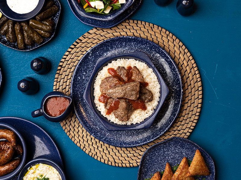 Fattah With Meat Tagine