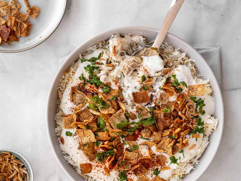 Crispy Chicken Fatteh