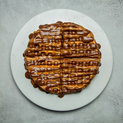 Nutella Chocolate and Peanut Butter Waffle