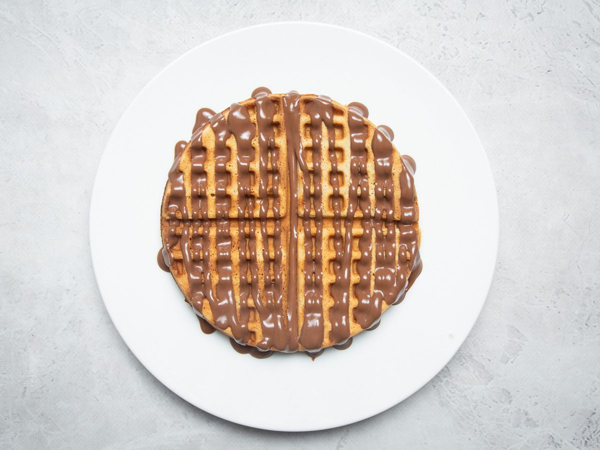 Chocolate Waffle with Nutella