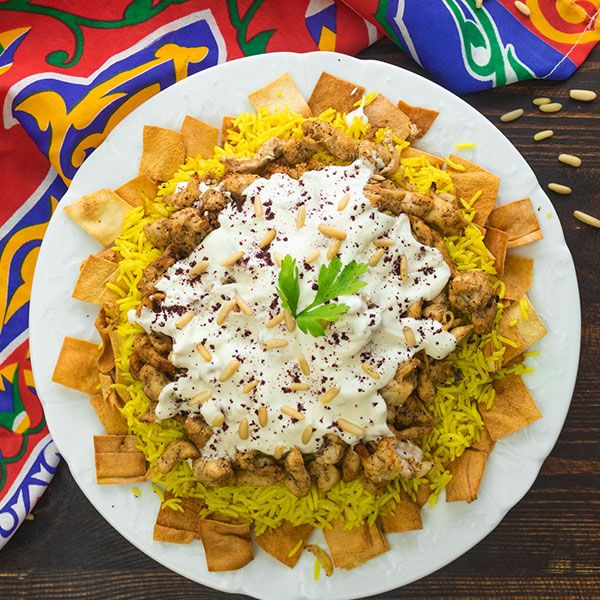 Chicken Shawerma Fatteh