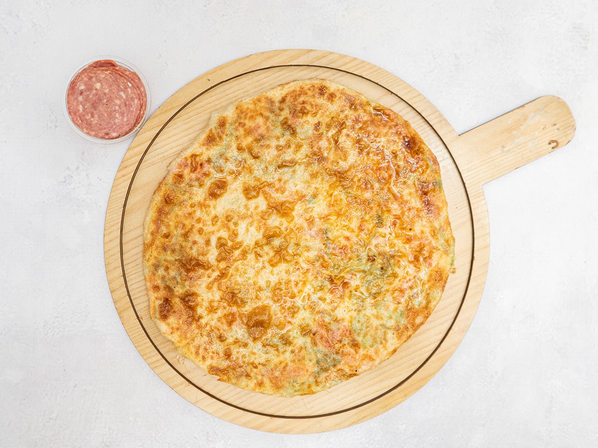 Beef salami feteera