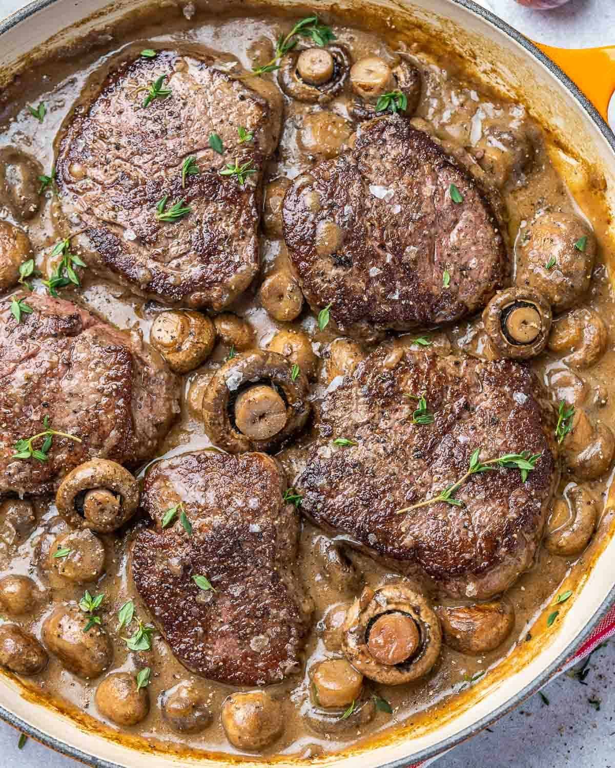 Beef Fillet With Mushroom Sauce