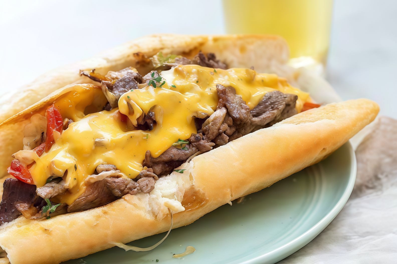 Fillet Cheese Steak Sandwich