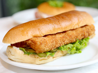 Fillet Zander Fish Sandwich