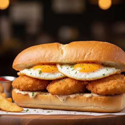 Fingers with eggs Sandwich