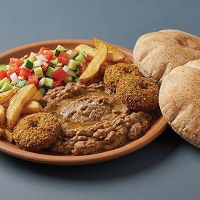 Foul Ta'ameya Potatoes Salad Bread Order