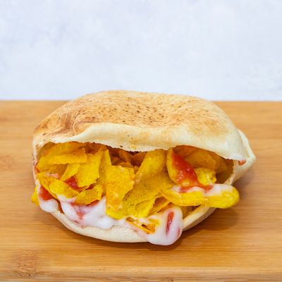 Potato Ketchup and Mayonnaise Sandwich