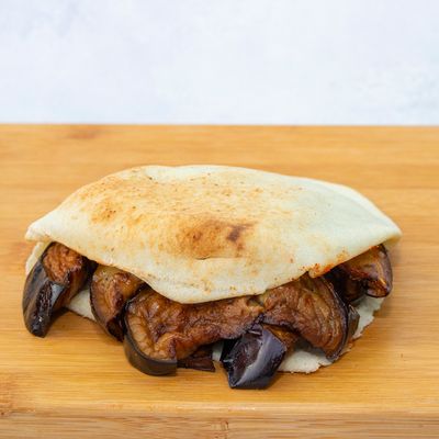 Fried eggplant sandwich