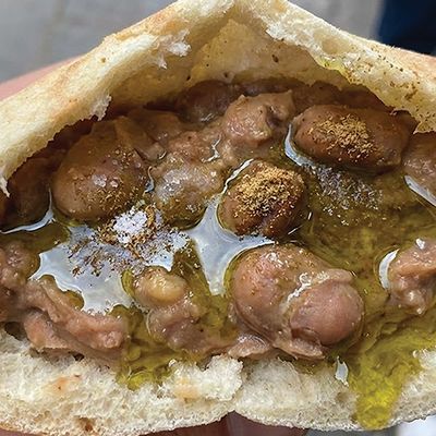 Foul Olive Oil Sandwich