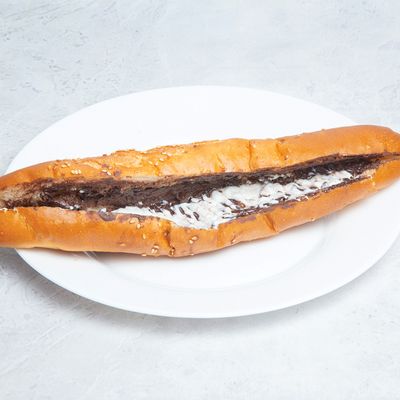 Nutella sandwich with cream