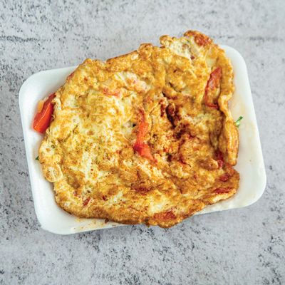 Omelette With Vegetables Plate