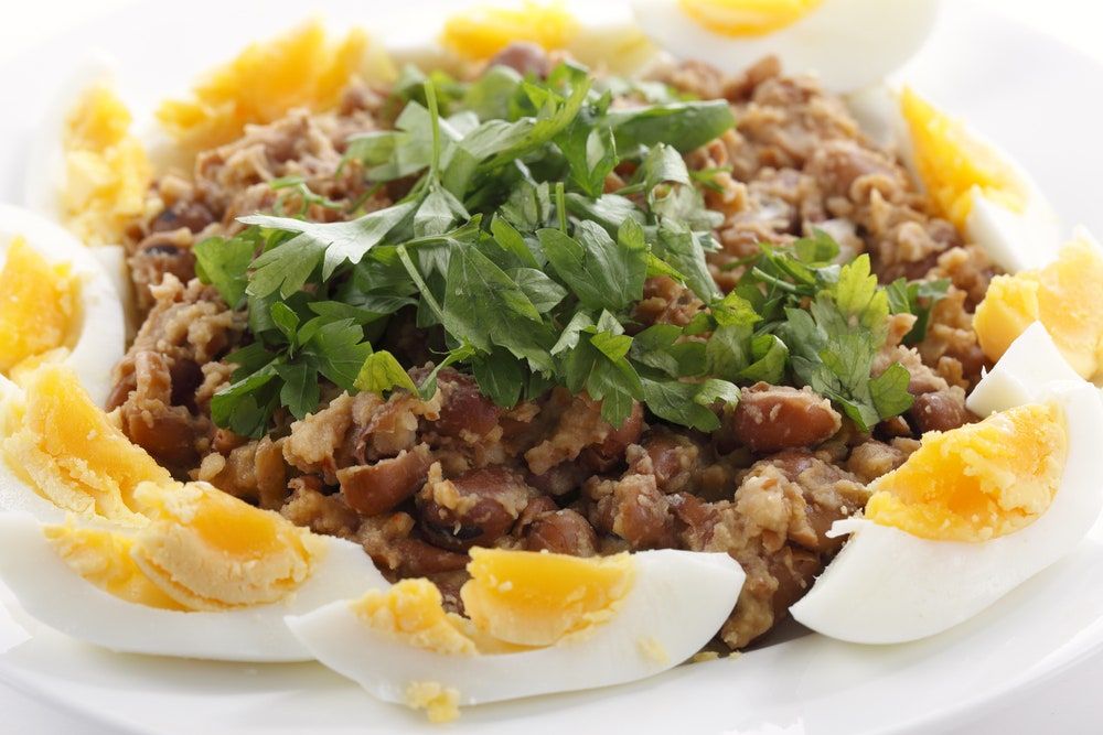 Foul With Boiled Eggs Box