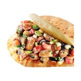 Foul With Eggplant Sandwich