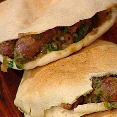 Foul With Oriental Sausage Sandwich