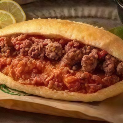 Foul with minced meat Shami or Baladii