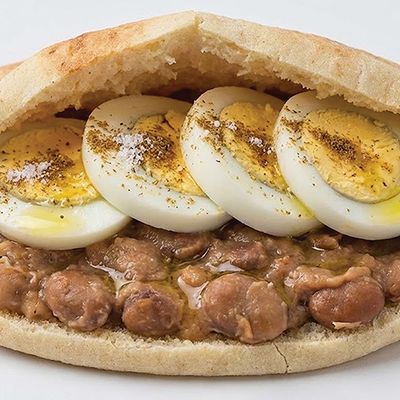 Foul with Boiled Egg Sandwich