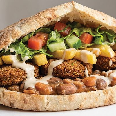 Foul taamia + Potatoes Sandwich