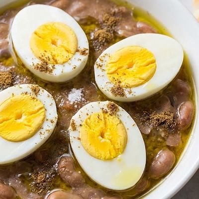 Foul with boiled eggs Sandwich
