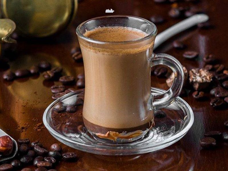 French Coffee With Chocolate And Nuts