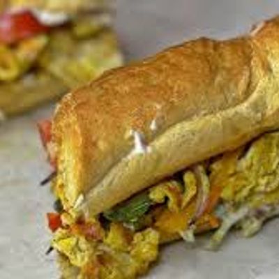 French Egga or French bun Sandwich
