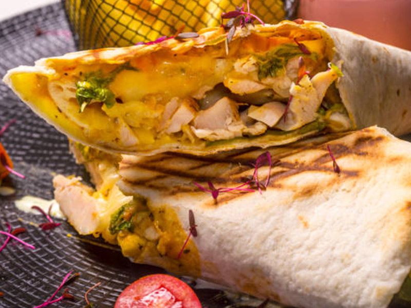 French Fries And Cheddar Cheese Crepe