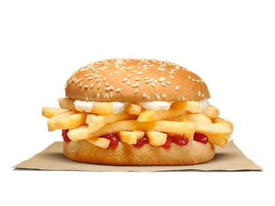 French Fries With Chesse Sandwich