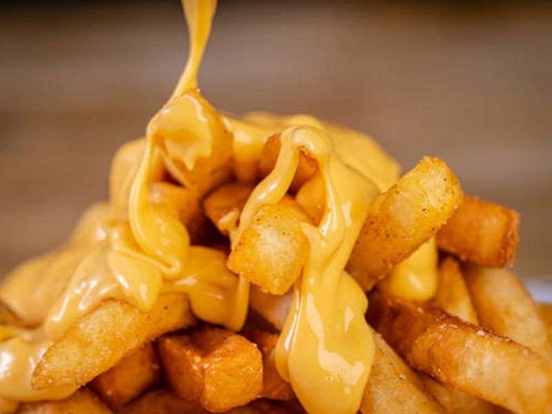 French Fries With Cheddar Cheese Packet