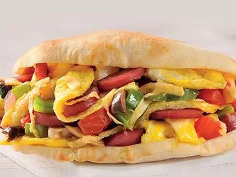 French Fries With Fried Egg Sandwich