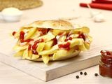 Ketchup And Mayonnaise Potato Fingers Sandwich