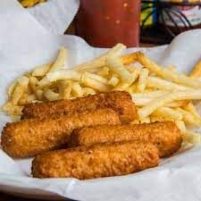 French Fries With Mozzarella Cheese Sticks